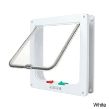 Load image into Gallery viewer, Dog Cat Flap Door with 4 Way Lock Pet Cat Gate Security Flap Door For Animals Plastic Small Dog Gate Cat Flap Pet Door Gate
