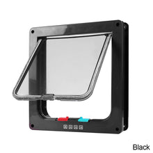 Load image into Gallery viewer, Dog Cat Flap Door with 4 Way Lock Pet Cat Gate Security Flap Door For Animals Plastic Small Dog Gate Cat Flap Pet Door Gate
