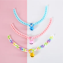Load image into Gallery viewer, Pet Cat Collar Candy Color Resin Bells Solid Color Collar Neck Chain Pet Cat Puppy Supplies Necklace Accessories
