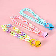 Load image into Gallery viewer, Pet Cat Collar Candy Color Resin Bells Solid Color Collar Neck Chain Pet Cat Puppy Supplies Necklace Accessories
