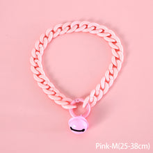 Load image into Gallery viewer, Pet Cat Collar Candy Color Resin Bells Solid Color Collar Neck Chain Pet Cat Puppy Supplies Necklace Accessories
