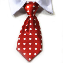 Load image into Gallery viewer, Dog Cat Striped Bow Tie Animal Striped Bowtie Collar Pet Adjustable Neck Tie White Collar Dog Necktie For Party Wedding Tie
