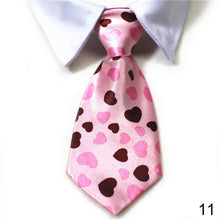 Load image into Gallery viewer, Dog Cat Striped Bow Tie Animal Striped Bowtie Collar Pet Adjustable Neck Tie White Collar Dog Necktie For Party Wedding Tie
