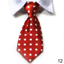 Load image into Gallery viewer, Dog Cat Striped Bow Tie Animal Striped Bowtie Collar Pet Adjustable Neck Tie White Collar Dog Necktie For Party Wedding Tie

