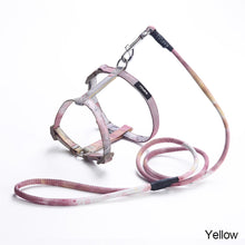 Load image into Gallery viewer, Adjustable Pet Cat Gradual Color Changing Traction Rope Set Small Dog Leash Dog I-shaped Chest Harness For Small Medium Dog French Bulldog Pug Bulldog
