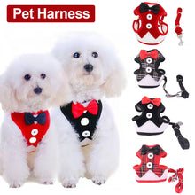 Load image into Gallery viewer, Elegant Bow Dog Collars Necktie Traction Rope Pet Harness for Small Medium Dogs Cat Chest Strap Dog Accessories
