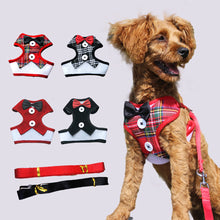 Load image into Gallery viewer, Elegant Bow Dog Collars Necktie Traction Rope Pet Harness for Small Medium Dogs Cat Chest Strap Dog Accessories
