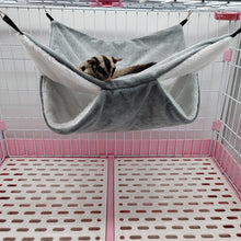 Load image into Gallery viewer, Hamster Hammock Double-layer Thicken Warm Sleeping Bag Nest Hanging Cage House for Squirrel Ferret Rabbit Pet Bed
