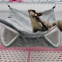 Load image into Gallery viewer, Hamster Hammock Double-layer Thicken Warm Sleeping Bag Nest Hanging Cage House for Squirrel Ferret Rabbit Pet Bed
