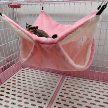 Load image into Gallery viewer, Hamster Hammock Double-layer Thicken Warm Sleeping Bag Nest Hanging Cage House for Squirrel Ferret Rabbit Pet Bed
