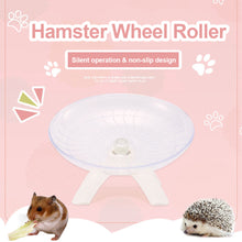 Load image into Gallery viewer, Pet Hamster Running Wheel Mute Flying Saucer Steel Axle Wheel Running Disc Toys Cage Small Animal Hamster Accessories
