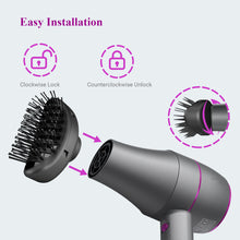 Load image into Gallery viewer, Electric Hair Dryer Powerful Hot Cold Wind Negative Ionic Blower Thermostatic Home Hair Dryer Brush Portable Salon Hair Dryer Blow
