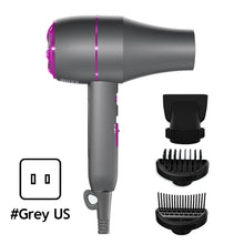 Load image into Gallery viewer, Electric Hair Dryer Powerful Hot Cold Wind Negative Ionic Blower Thermostatic Home Hair Dryer Brush Portable Salon Hair Dryer Blow
