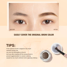 Load image into Gallery viewer, Waterproof Natural Moulding Eyebrow Coloring Cream Mascara Natural Long Lasting Creamy Texture Tinted Brow Gel with Brush

