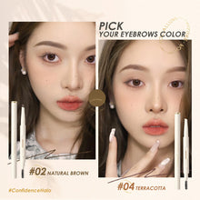 Load image into Gallery viewer, Natural Waterproof Solid Eye Brow Pencil with Brush Anti-sweat Sweat Resistant Durable Long Lasting Eyebrow Pencil Beauty Makeup
