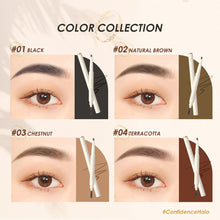 Load image into Gallery viewer, Natural Waterproof Solid Eye Brow Pencil with Brush Anti-sweat Sweat Resistant Durable Long Lasting Eyebrow Pencil Beauty Makeup
