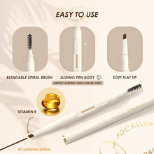 Load image into Gallery viewer, Natural Waterproof Solid Eye Brow Pencil with Brush Anti-sweat Sweat Resistant Durable Long Lasting Eyebrow Pencil Beauty Makeup
