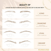Load image into Gallery viewer, Natural Waterproof Solid Eye Brow Pencil with Brush Anti-sweat Sweat Resistant Durable Long Lasting Eyebrow Pencil Beauty Makeup
