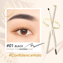 Load image into Gallery viewer, Natural Waterproof Solid Eye Brow Pencil with Brush Anti-sweat Sweat Resistant Durable Long Lasting Eyebrow Pencil Beauty Makeup
