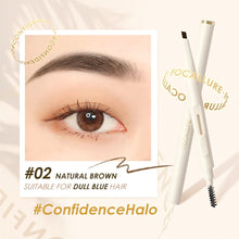 Load image into Gallery viewer, Natural Waterproof Solid Eye Brow Pencil with Brush Anti-sweat Sweat Resistant Durable Long Lasting Eyebrow Pencil Beauty Makeup
