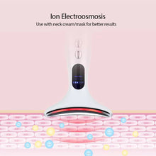 Load image into Gallery viewer, EMS LED Display Neck Face Massage Double Chin Remover V Line Neck Striation Removal Lift Up Anti Neck Wrinkle Face Slimmer Massager
