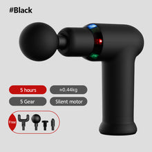 Load image into Gallery viewer, LED Light Massage Gun Cool Massager Portable Muscle Relaxation Deep Tissue Muscle Neck Body Back Relaxation Fascia Gun
