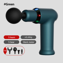 Load image into Gallery viewer, LED Light Massage Gun Cool Massager Portable Muscle Relaxation Deep Tissue Muscle Neck Body Back Relaxation Fascia Gun
