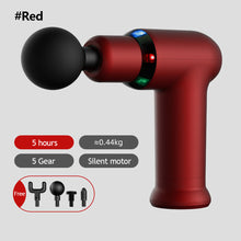 Load image into Gallery viewer, LED Light Massage Gun Cool Massager Portable Muscle Relaxation Deep Tissue Muscle Neck Body Back Relaxation Fascia Gun
