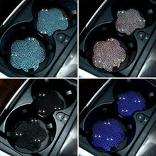 Load image into Gallery viewer, Car Water Cup Non-slip Shockproof Silica Gel Pad Cup Coaster Rhinestone Holder Bling Auto Interior Accessories
