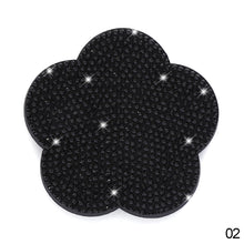 Load image into Gallery viewer, Car Water Cup Non-slip Shockproof Silica Gel Pad Cup Coaster Rhinestone Holder Bling Auto Interior Accessories
