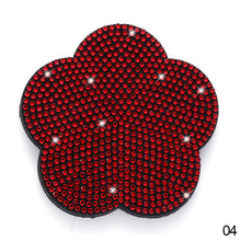 Load image into Gallery viewer, Car Water Cup Non-slip Shockproof Silica Gel Pad Cup Coaster Rhinestone Holder Bling Auto Interior Accessories
