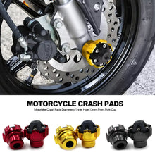 Load image into Gallery viewer, 2PCS Motorcycle Anti Collision Cup Wheel Protection Motorbike Crash Pads Diameter of Inner Hole 13mm Front Fork Cup
