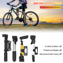 Load image into Gallery viewer, Bicycle Portable Mini Pump Road Cycling Mountain Mountain Bike Pump Riding Equipment Accessories for French and American Gas Mouth
