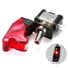 Load image into Gallery viewer, DC 12V 20A Auto Car Boat Truck Illuminated With LED Toggle Switch Safety Aircraft Flip Up Cover Guard
