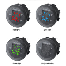 Load image into Gallery viewer, LED Voltmeter Digital Ammeter Car Motocycle Voltage Current Meter Volt Detector Tester Monitor Panel DC 12V-24V
