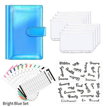 Load image into Gallery viewer, A6 PU Leather Budget Binder Planner Notebook Cash Envelopes Organizer System with Binder Pockets Expense Budget Sheets
