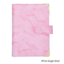 Load image into Gallery viewer, A6 Marble PU Money Budget Planner Binder With Zipper Envelopes Notebook Organizer System with Binder Pockets Saving Bill Organizer Gifts
