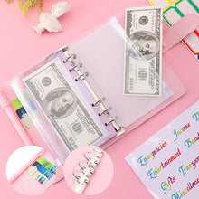 Load image into Gallery viewer, A6 Marble PU Money Budget Planner Binder With Zipper Envelopes Notebook Organizer System with Binder Pockets Saving Bill Organizer Gifts
