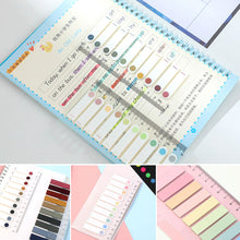 Load image into Gallery viewer, 200 Sheets Page Marker Index Tabs PET Colorful Note Bookmarks Memo Stickers Label Note Stationery School Office Supplies
