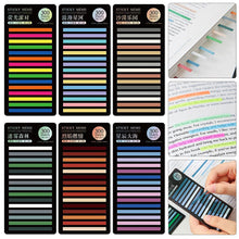 Load image into Gallery viewer, 300 Sheets Rainbow Color Index Memo Pad Posted It Sticky Notes Paper Sticker Notepad Bookmark School Supplies Kawaii Stationery
