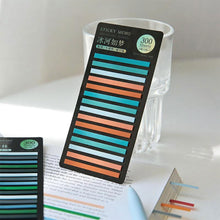 Load image into Gallery viewer, 300 Sheets Rainbow Color Index Memo Pad Posted It Sticky Notes Paper Sticker Notepad Bookmark School Supplies Kawaii Stationery
