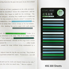 Load image into Gallery viewer, 300 Sheets Rainbow Color Index Memo Pad Posted It Sticky Notes Paper Sticker Notepad Bookmark School Supplies Kawaii Stationery
