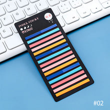 Load image into Gallery viewer, 300 Sheets Rainbow Color Index Memo Pad Posted It Sticky Notes Paper Sticker Notepad Bookmark School Supplies Kawaii Stationery
