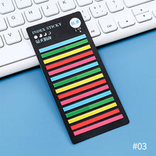 Load image into Gallery viewer, 300 Sheets Rainbow Color Index Memo Pad Posted It Sticky Notes Paper Sticker Notepad Bookmark School Supplies Kawaii Stationery
