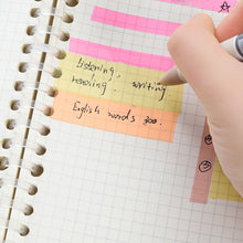 Load image into Gallery viewer, 5 Rolls 5 Colors Transparent Fluorescent Index Tabs Flags 5m Sticky Notes Paper Stickers Notepad Bookmark Stationery School Office Supplies
