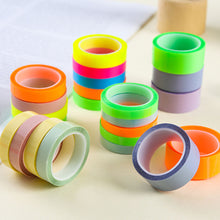 Load image into Gallery viewer, 5 Rolls 5 Colors Transparent Fluorescent Index Tabs Flags 5m Sticky Notes Paper Stickers Notepad Bookmark Stationery School Office Supplies

