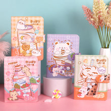 Load image into Gallery viewer, Creative 128 Sheets Papers 64K Cute Notebook Magnetic Buckle Color Page Student Manual Ledger Notepad Diary Book Kawaii
