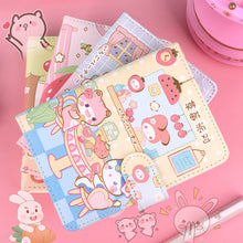 Load image into Gallery viewer, Creative 128 Sheets Papers 64K Cute Notebook Magnetic Buckle Color Page Student Manual Ledger Notepad Diary Book Kawaii
