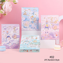 Load image into Gallery viewer, Creative 128 Sheets Papers 64K Cute Notebook Magnetic Buckle Color Page Student Manual Ledger Notepad Diary Book Kawaii

