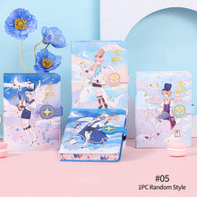 Load image into Gallery viewer, Creative 128 Sheets Papers 64K Cute Notebook Magnetic Buckle Color Page Student Manual Ledger Notepad Diary Book Kawaii
